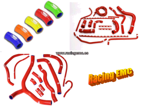 Kit Manguito Radiador Yamaha Color Rojo