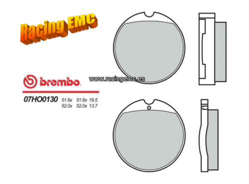 Pastillas de Freno Brembo Organica 07HO0130