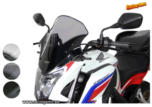 Cúpula MRA Turismo Negra Honda CB650F 14-18