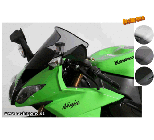 Cúpula Sport Negra Kawasaki ZX10R 08-10 ZX6R 09-17