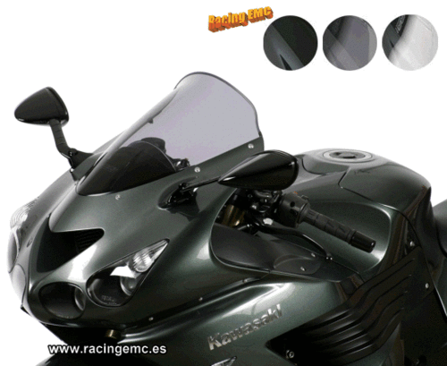 Cúpula Sport Negra Kawasaki ZZR1400 06-19