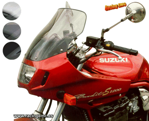 Cúpula Touring Negra Suzuki GSF600S, 1200S Bandit