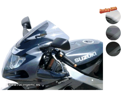 Cúpula Racing Negra Suzuki GSXR600, GSXR750, GSXR1000