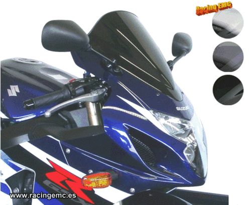 Cúpula Racing Negra Suzuki GSXR600 04-05, GSXR750 04-05